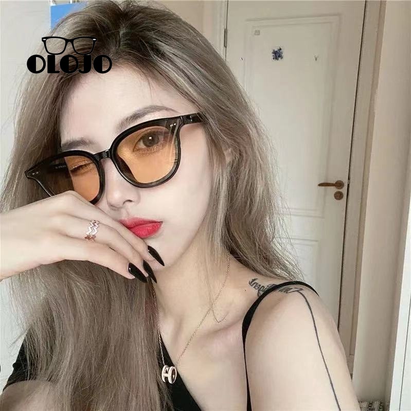 【COD】Korean Fashion Gaya Candy Color Square Kacamata Anti UV400 Anti Radiasi Sunglasses