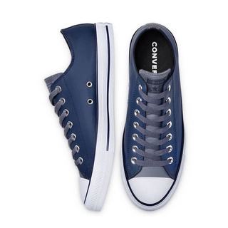 blue leather converse mens