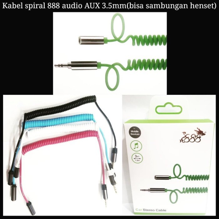 Kabel Extention Aux 3,5mm Kabel Perpanjangan Audio Male Female