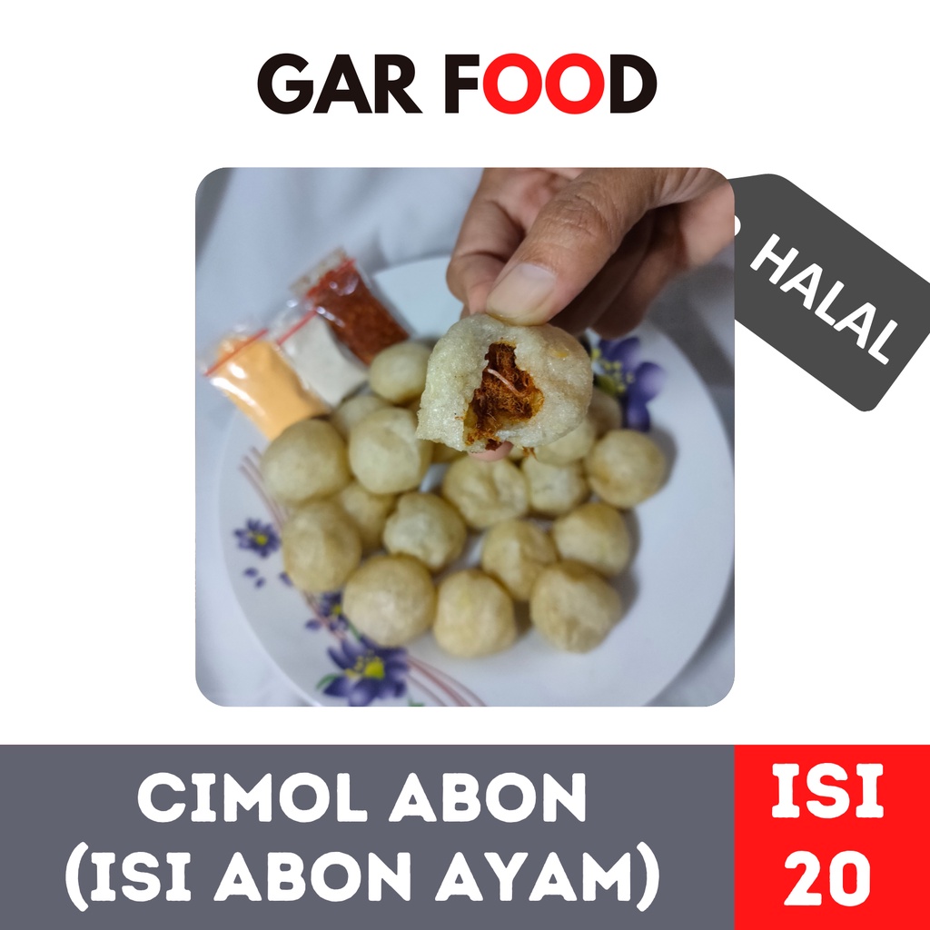 

(FREE SAUS KEJU) CIMOL ISI ABON PROZEN BERKUALITAS ISI 20 BUTIR (KEMASAN VAKUM)