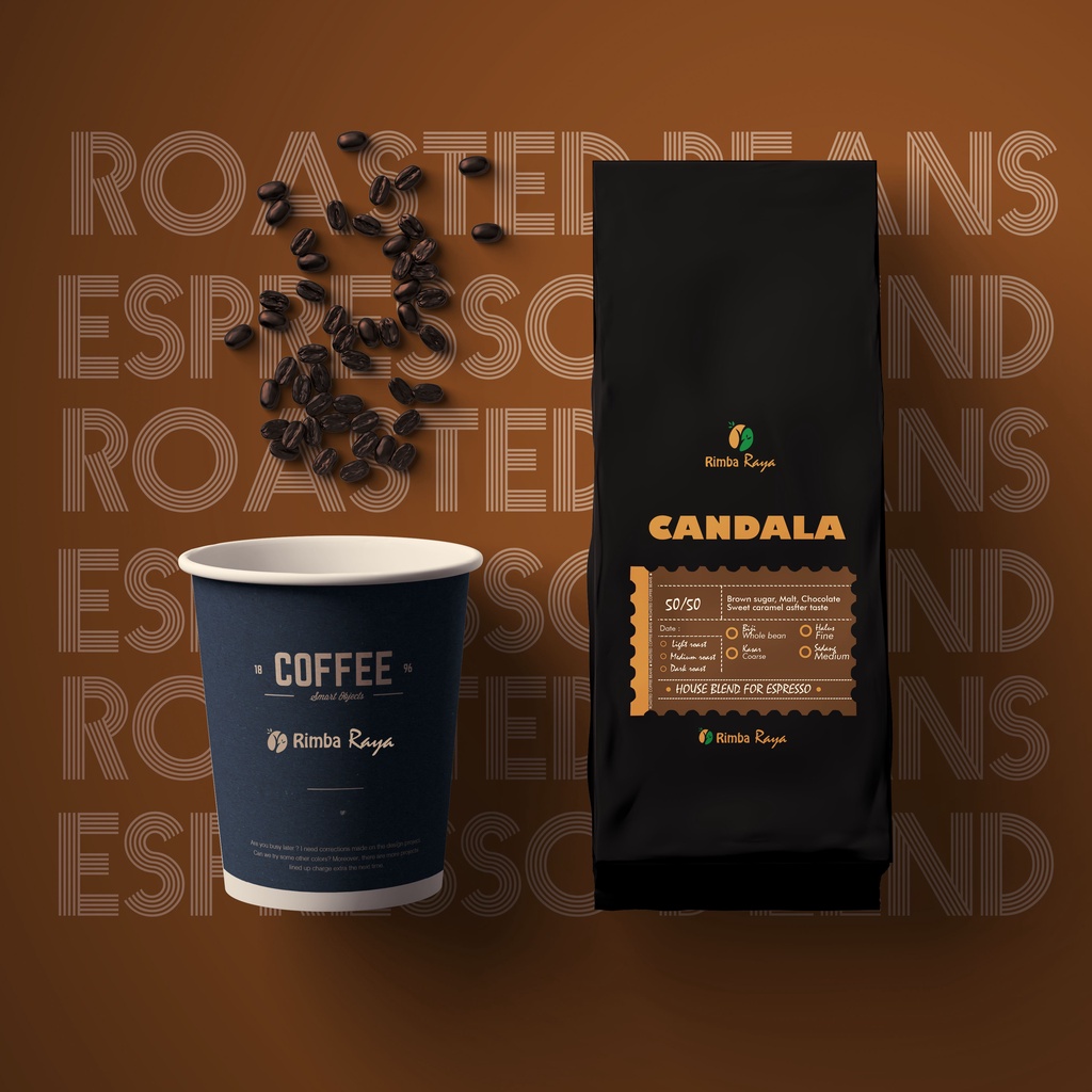

Kopi Candala 55 Espresso House Blend Roasted Coffee Beans 1kg