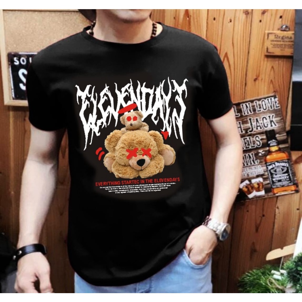 Kaos pria gambar boneka Bear/beruang