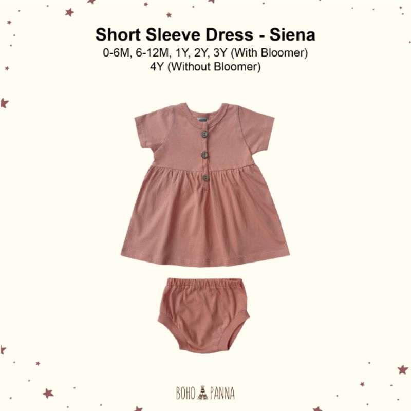 SHORTSLEEVES DRESS/ DRESS ANAK BAYI BOHOBABY SURABAYABABY-Siena