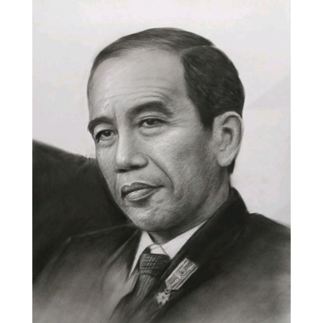 

lukisan wajah pensil hitam putih/sketsa