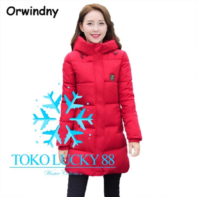 IMPORT MOLLAD Coat Parka Long Jaket Coat Mantel Parka Bulu Musim Dingin Winter