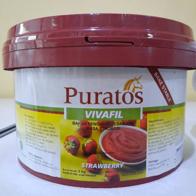 VIVAFIL STRAWBERRY / SELAI STRAWBERRY PURATOS 5 KG / PAIL