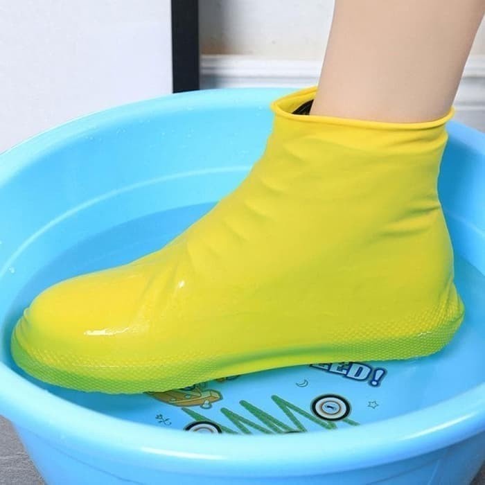 Sarung Sepatu Latex Waterproof Cover Shoes Karet Pelindung Anti Air Ok