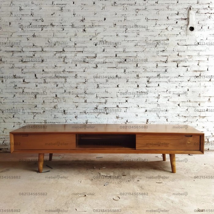 meja tv minimalis - Meja Tv Jati - Meja Tv Retro