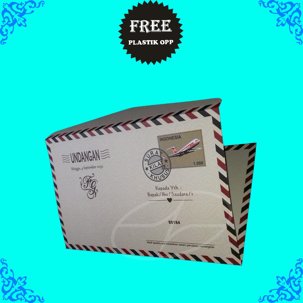 Blangko Kartu Undangan Pernikahan ERBA 88184 (Kosongan)_