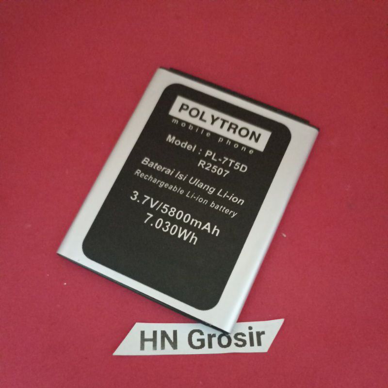 Baterai batre Polytron R2507 Rocket T3 PL-7T5D Original Battery hp