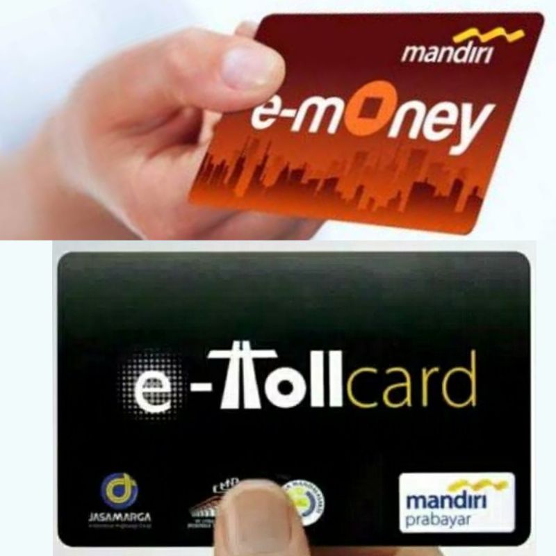 Mandiri eMoney Klasik desain eTOLLcard HITAM / eMONEY Classic ORI /Like Tapcash Flazz or Brizzi