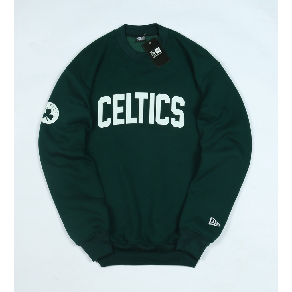 JAKET SWEATER CREWNECK CELTICS BIG TEXT BULLS MICKEY SIMPLE UNISEX GOOD QUALITY