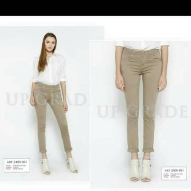 2 WARNA  Sz 27 29 30 32 Celana  Chino  Wanita  Upgrade 