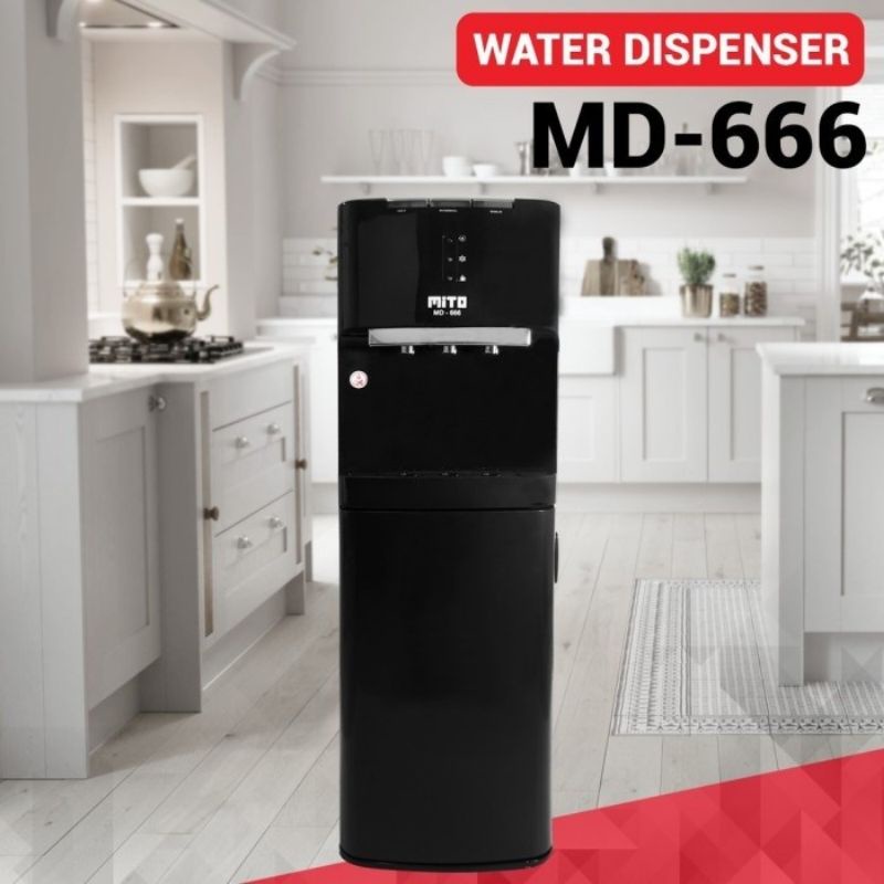 Dispenser Mito Galon Bawah MD-666 / MD-777 3 Kran (Hot, Normal, Cool)