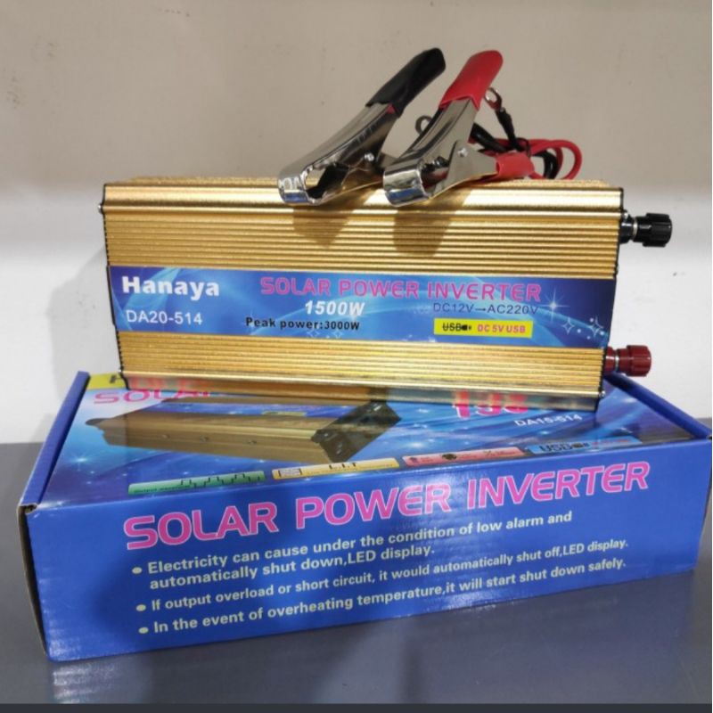 POWER INVERTER DC ke AC Aki listrik Serbaguna Daya Besaar 1500W