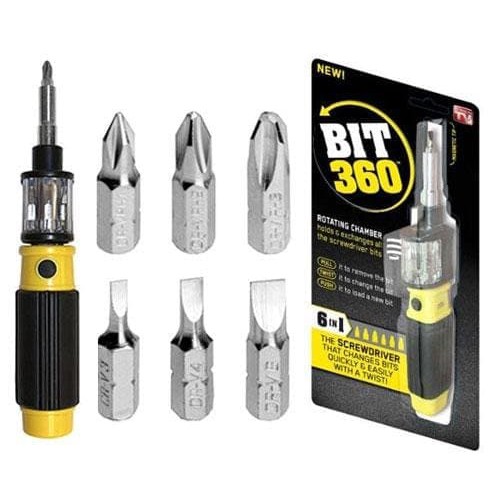 Obeng Bit 360 Obeng 6 in 1 Obeng Set Obeng Multifungsi Screwdriver BIT 360 Obeng 6 Mata Screw Slot