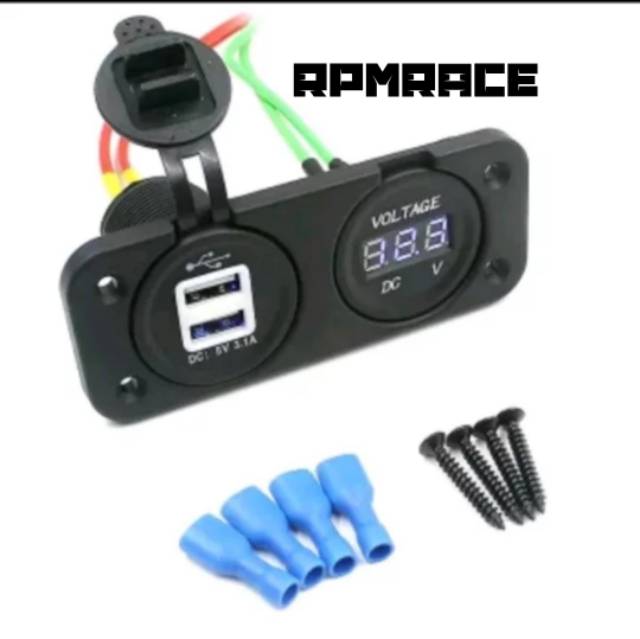 Chager Hp Usb Plus Voltmeter Yamaha Nmax Chager Hp Usb Plus Voltmeter Universal