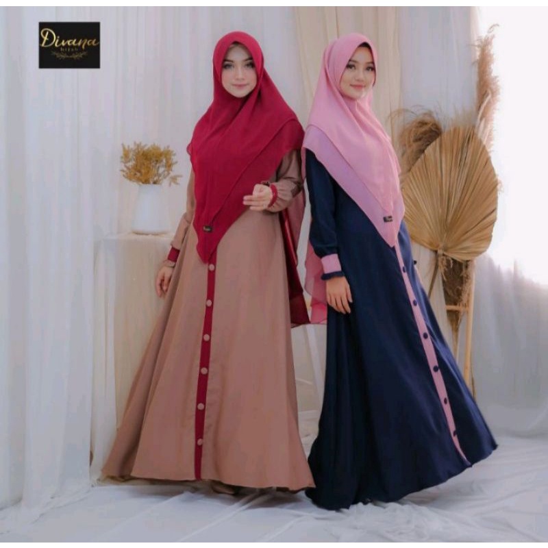 GAMIS SYARI GAMIS HANA SET BY DIVANA HIJAB READY STOK