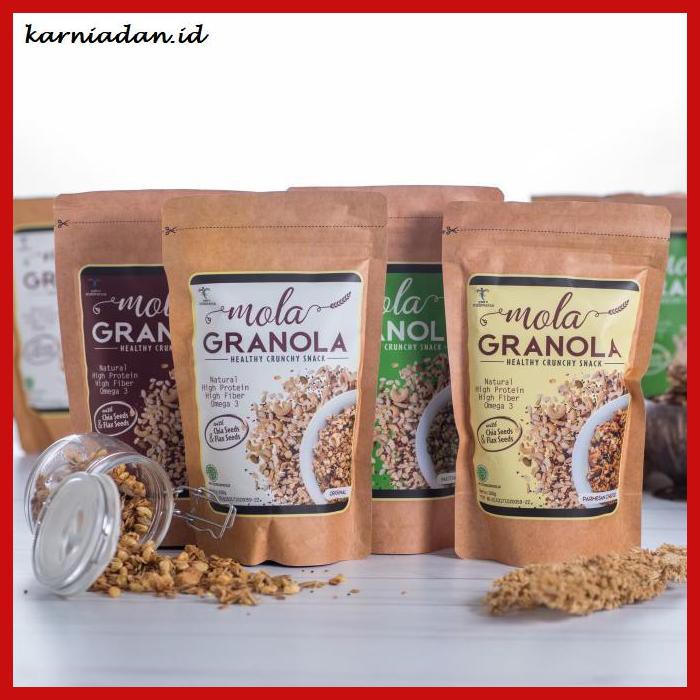 

MAKANAN-RINGAN- GRANOLA MOLA MURAH ENAK - ORIGINAL -BERMACAM-MACAM.