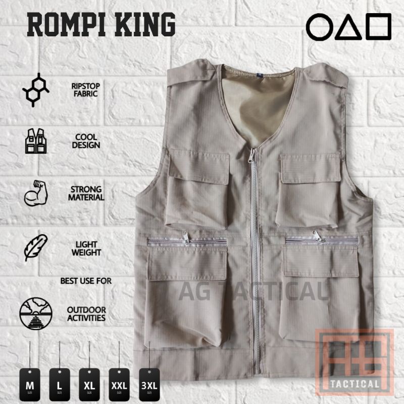 Rompi Tactical Outdoor/Rompi Casual/Rompi KING/OOTD