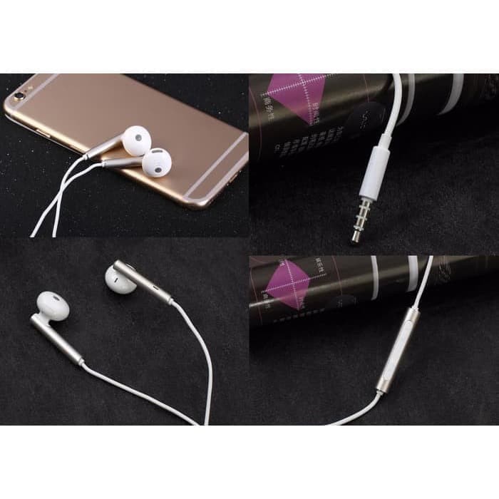 Original Huawei AM116 Metallic Bass Headset Earpod Crystal Clear Audio