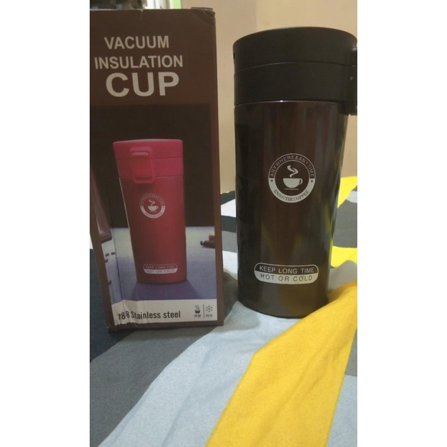 Botol Minum Termos Vacuum Insulation Cup - Desain Keep Long Time Tahan Panas Dan Dingin Kap 380ml