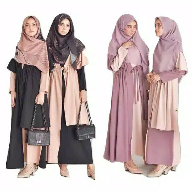 Baju pesta kondangan murah dusty hitam Runa maxi dress runa dress Balotelli / dress pesta muslim