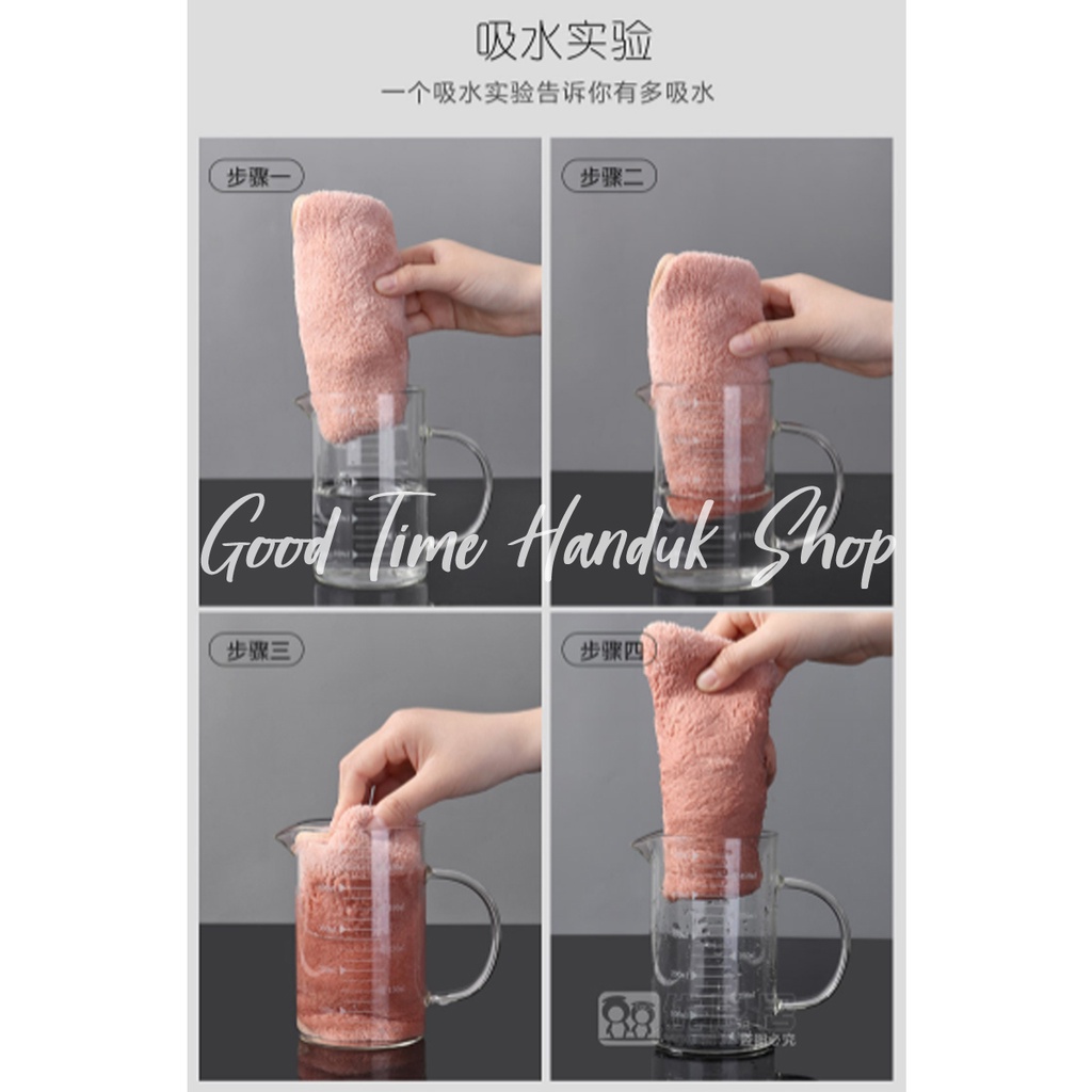 Lap Gantung Tangan / Lap Wastafel / Lap Pengering Tangan 30x30cm Motif Random Hand Drying Towel Kain Serbet Gantung Kitchen Towel