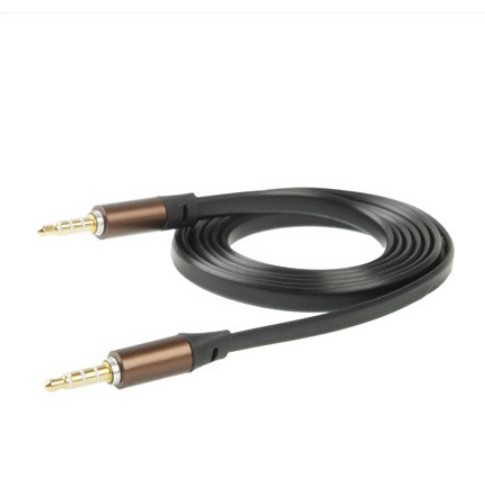 [USB] - ROVTOP Kabel AUX 3.5mm HiFi Noodle Design 1m - S-IP4G - Brown