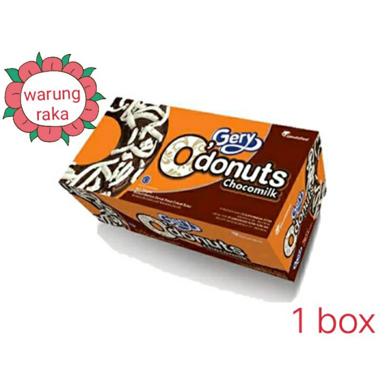 

gery o donuts/chocomilk/1 box isi 24pcsX8gram