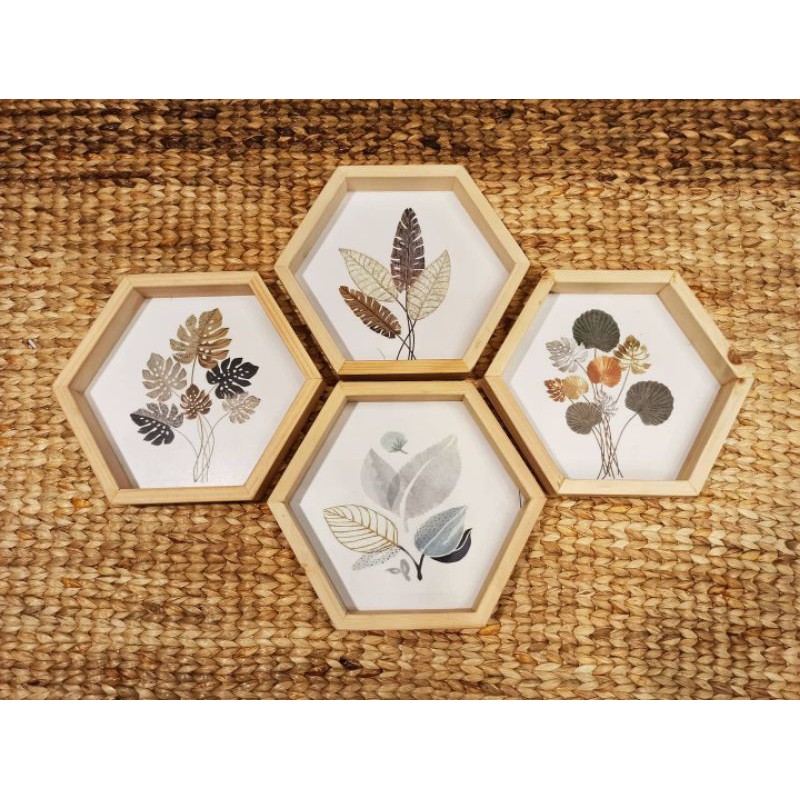 frame hexa kayu