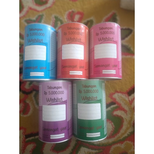 CELENGAN / TABUNGAN AJAIB TARGET MURAH MERIAH (20K 10 JUTA) VIRAL ukuran Tinggi = 14,3 cm, Diameter 