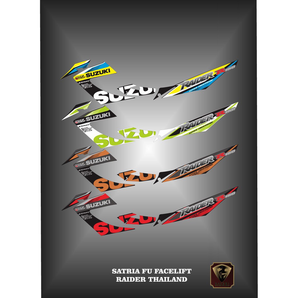 Striping Stiker Satria fu facelift raider