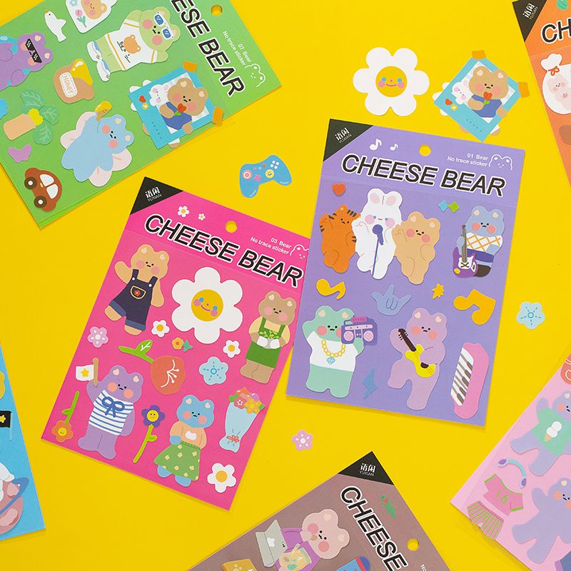 

Stiker Cheese Bear Beruang Lucu Deco Sticker Untuk Jurnal Scrapbook asternoon.id