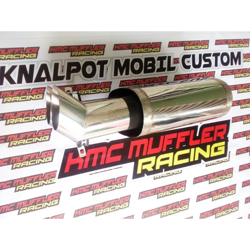 knalpot mobil racing 5zigent double silincer for all mobil