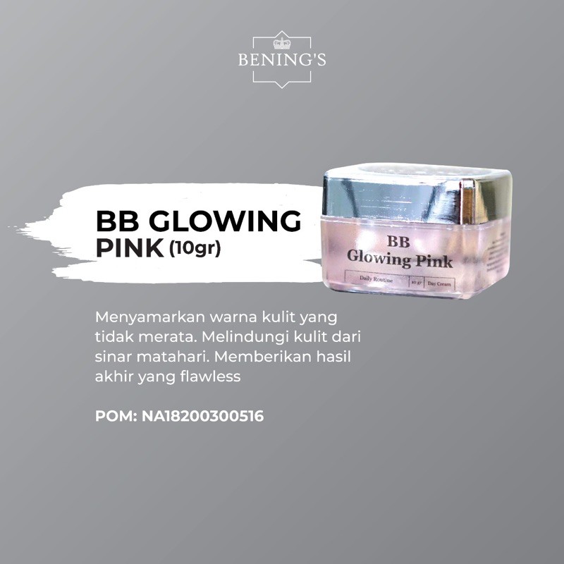 Bening's BB GLOWING PINK Benings Skincare (Benings Clinic)