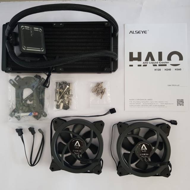 FAN PROSESOR WATER COOLING LIQUID COOLER ALSEYE H240 RGB RESMI