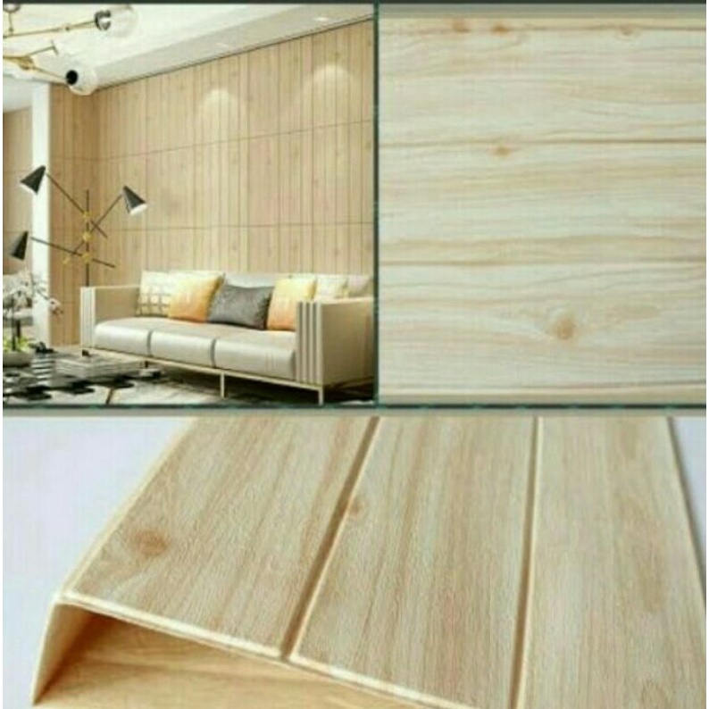 wallpaper foam motif kayu
