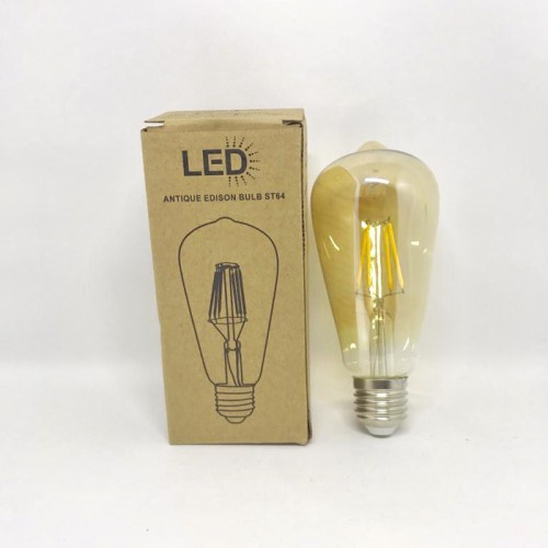 Lampu Hias LED Filamen Warm White ST64 G95 Bulb Dekorasi Cafe Mewah