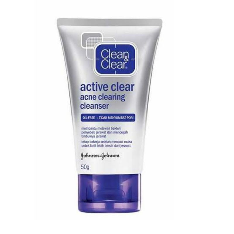 Johnson Clean & Clear Facial Foam Cleanser 50gr Shopee Indonesia