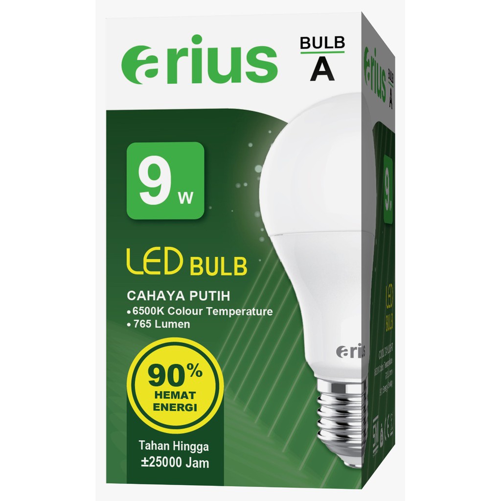 Arius A Lampu LED 9W - Putih