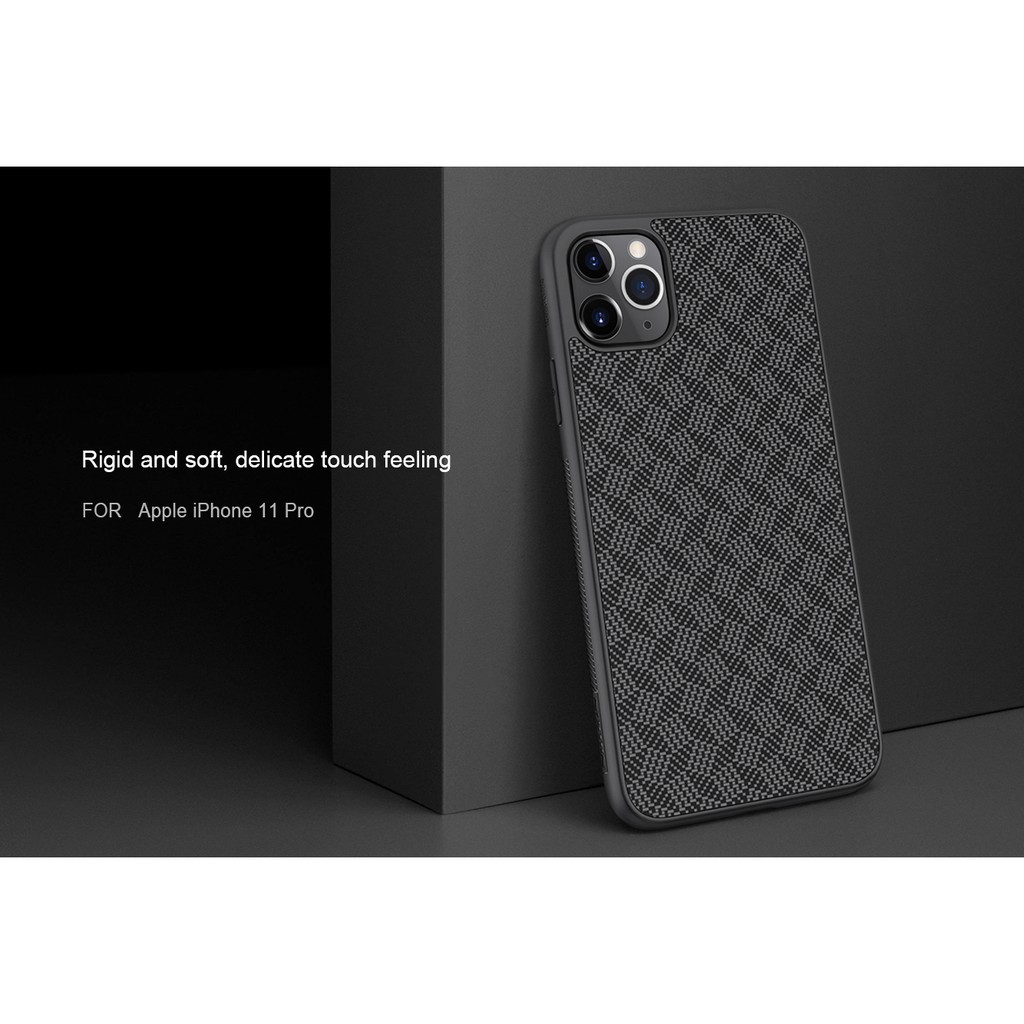 Hard Case iPhone 11 Pro 5.8 Nillkin Synthetic Fiber Plaid Casing Original