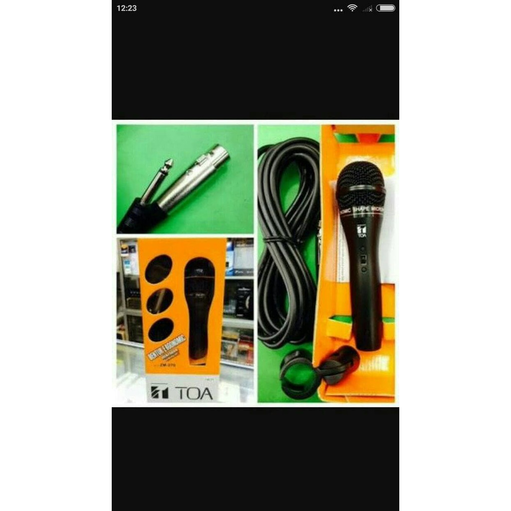 MIC TOA ZM 270 MIK TOA ZM 270 MICROPHONE TOA ZM 270 ORIGINAL ASLI