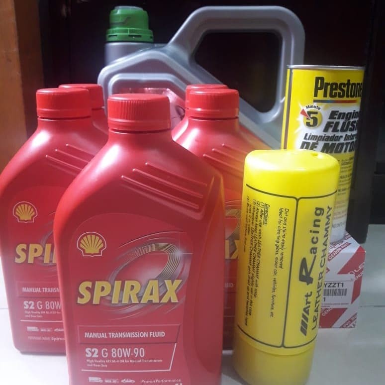 Paketan ganti oli buat mobil avanza n oli gear persneling manual n gardan