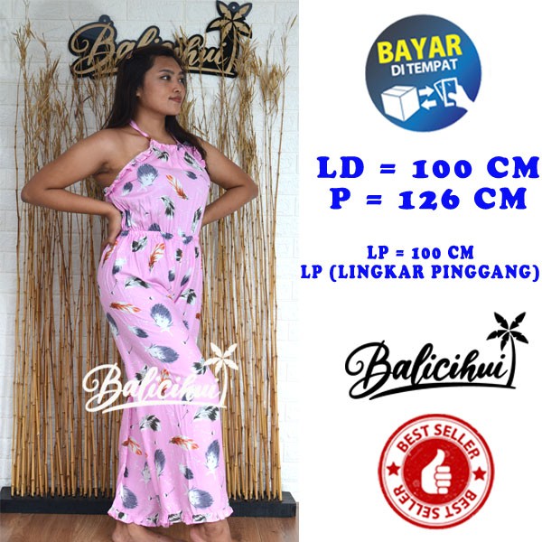 Balicihui Jumpsuit Ruffle Jumpsuit Panjang Jumpsuit Panjang Wanita