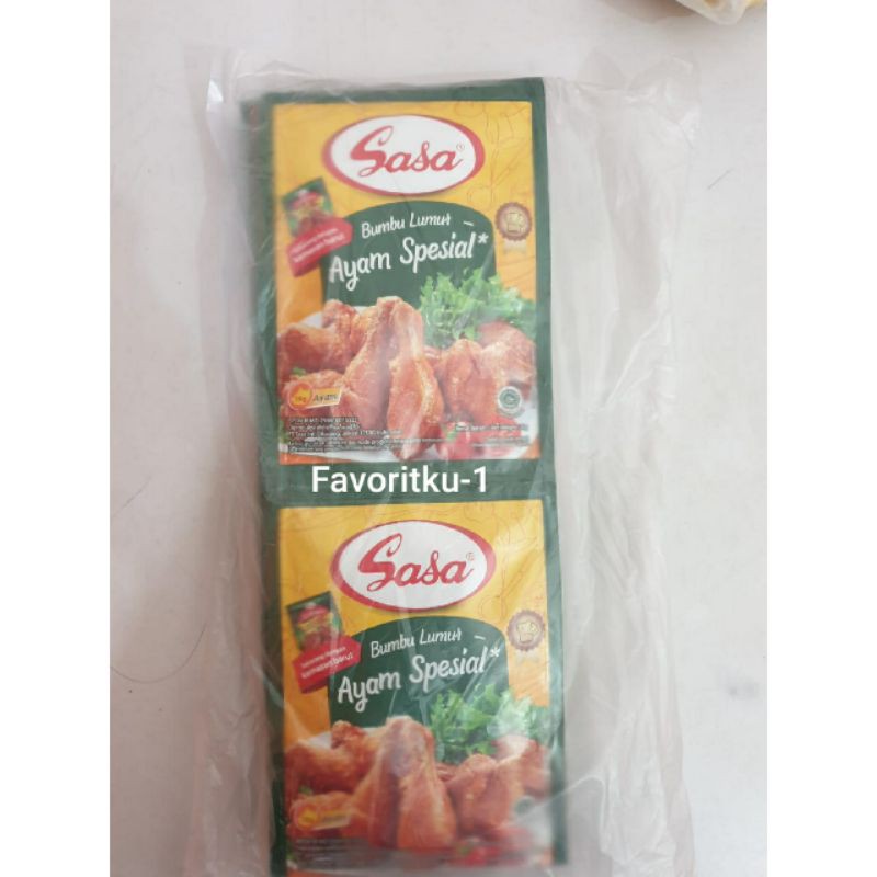 

SASA Bumbu Lumur Ayam Spesial 26 gr.(1 Sachet Bisa Utk Memasak 1 kg)