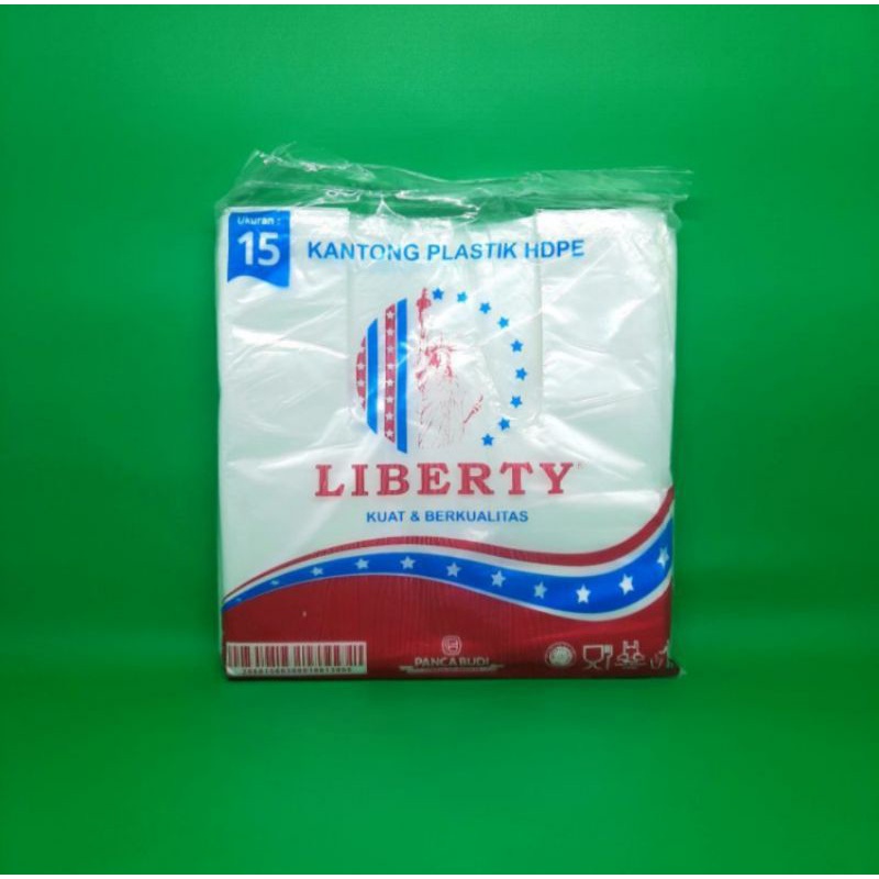Plastik Kresek Trasparan Liberty 15 Kecil 100 Lembar