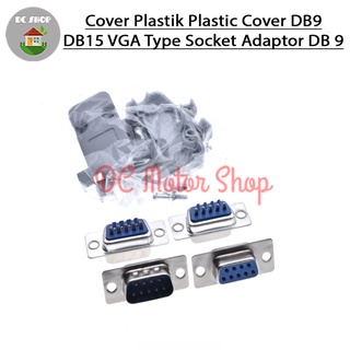 Cover Plastik Plastic Cover DB9 / DB15 VGA Type Socket Adaptor DB 9 Male - Female