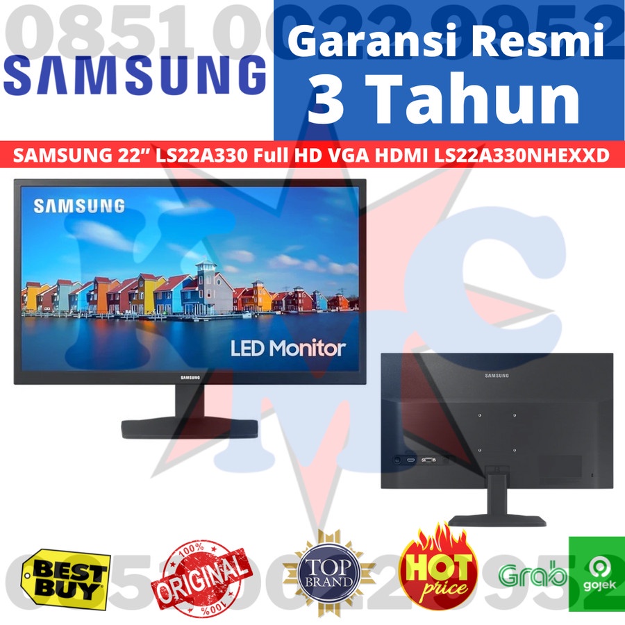 LED Monitor SAMSUNG 22”  LS22A336NHEXXD / LS22A330NHEXXD S22A336 Full HD VGA HDMI