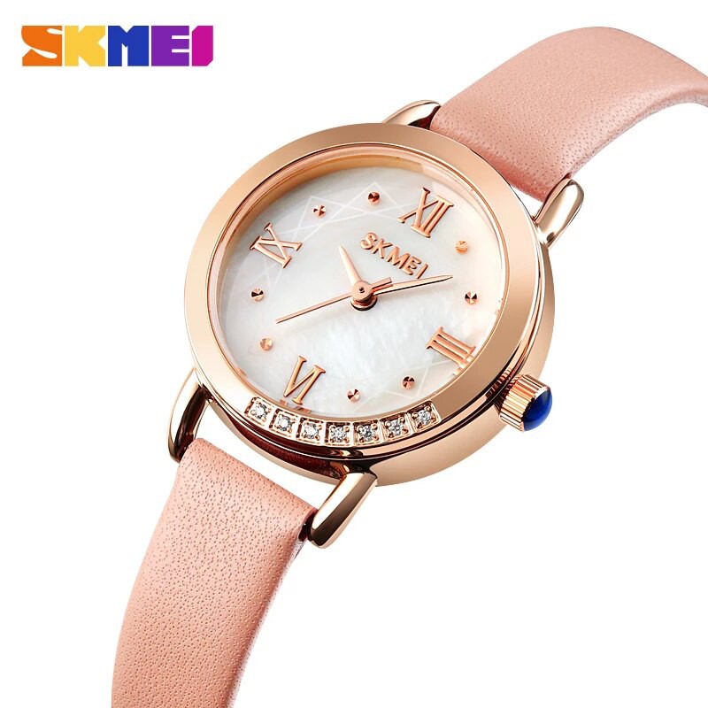 SKMEI 1769 Jam Tangan Wanita Analog Casual Quartz Tali Kulit WATCHKITE WKOS